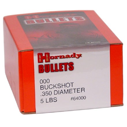 slingshot ammo OOO .350" 1 Pound Magnum Buckshot: Cast Lead 