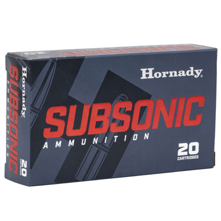 Hornady Subsonic 7.62x39 255 Grain Sub-X 20 Rounds