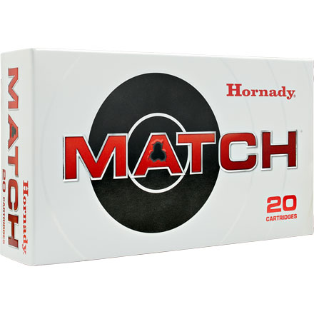 308 Winchester 168 Grain Boat Tail Hollow Point Match 20 Rounds