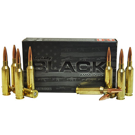Hornady Black 6mm ARC 105 Grain Boat Tail Hollow Point Match 20 Rounds