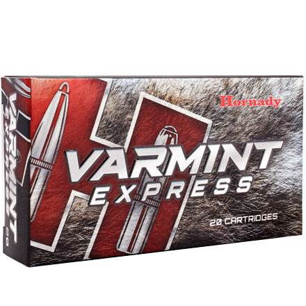 Ass Ulykke Seaboard 223 Remington 55 Grain V-Max Varmint Express 20 Rounds by Hornady