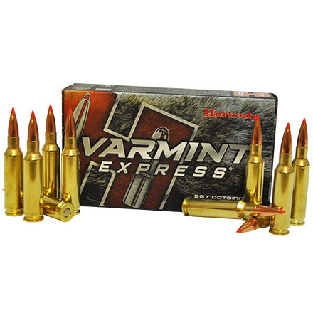 Hornady Varmint Express 223 Remington 55 Grain V-Max 20 Rounds