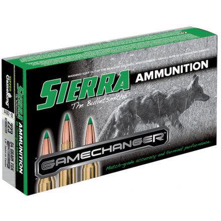 Sierra Game Changer 223 Remington 64 Grain Tipped GameKing 20 Rounds
