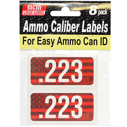 6.5 GRENDEL Ammo Label Decals for Ammunition Case 3" x 1" Can sticker 4 PACK OR 