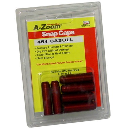 A-Zoom 454 Casull Metal Snap Caps (6 Pack)