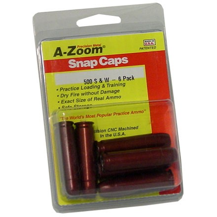 A-Zoom 500 S&W Metal Snap Caps (6 Pack)