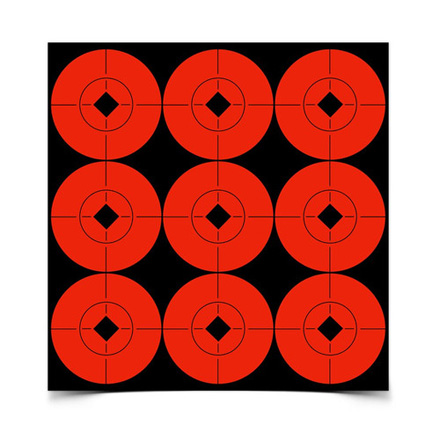 Target Spots 2" Radiant Orange Self Adhesive 90 Targets