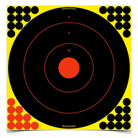 Shoot-N-C 17.25" Bulls Eye Target (5 Pack With 200 Pasters)