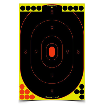 Shoot-N-C 12x18" Silhouette Target (5 Pack With 90 Pasters)