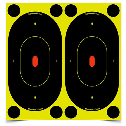 Shoot-N-C 7" Oval Target (12 Pack With 48 Pasters)