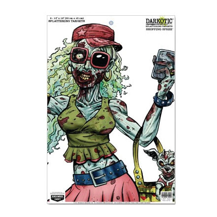 Darkotic Zombie 12x18" Shopping Spree Splattering Target (8 Pack)