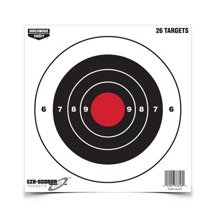 EZE-Scorer 8" Round Bulls Eye Target (26 Pack)