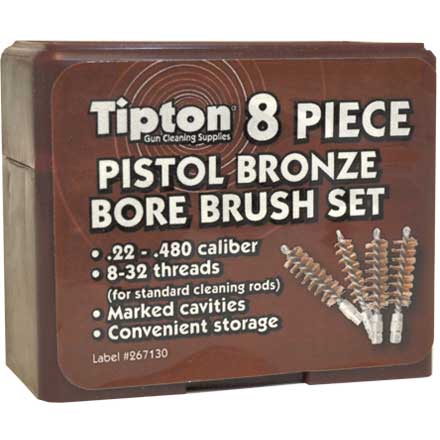 8 Piece Pistol Phosphor Bronze Brush Set