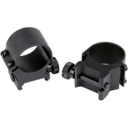 30mm Top-Mount Rings High Weaver Style Black Finish