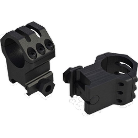 30mm High Tactical 6-Hole Picatinny Rings Matte Finish