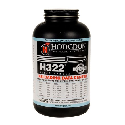 Hodgdon H322 Smokeless Powder 1 Lb by Hodgdon
