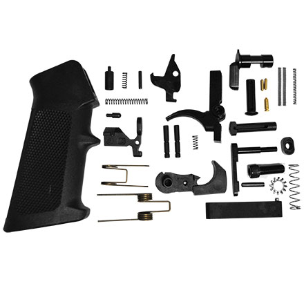 AR15 Lower Parts Kit With Pistol Grip & Traditional Black Trigger