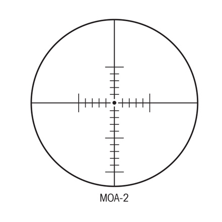SIIISS 8-32x56mm Long Range With MOA Reticle Matte Finish