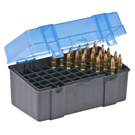 50 Round Ammo Box 25-06/378/375-300 Blue and Gray