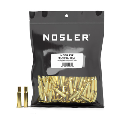 30-30 Winchester Nosler HS Unprimed Brass 100 Count