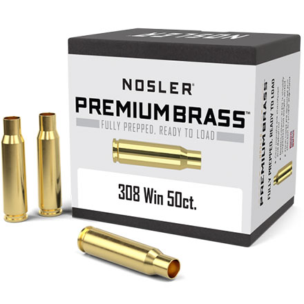 308 Winchester Unprimed Rifle Brass 50 Count