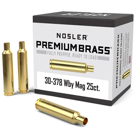 30-378 Weatherby Premium Unprimed Rifle Brass 25 Count