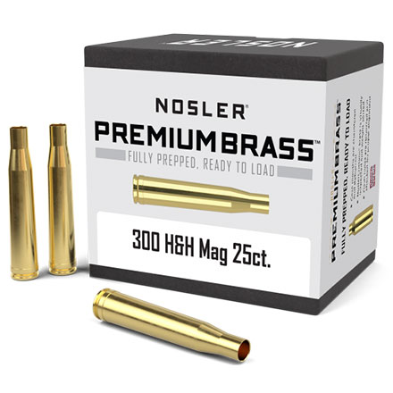 300 H&H Mag Unprimed Rifle Brass 25 Count