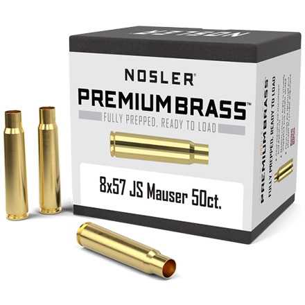 8x57 JS Mauser Premium Unprimed Rifle Brass 50 Count