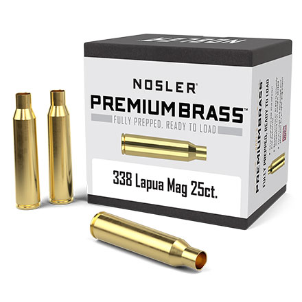 338 Lapua Magnum Premium Unprimed Rifle Brass 25 Count