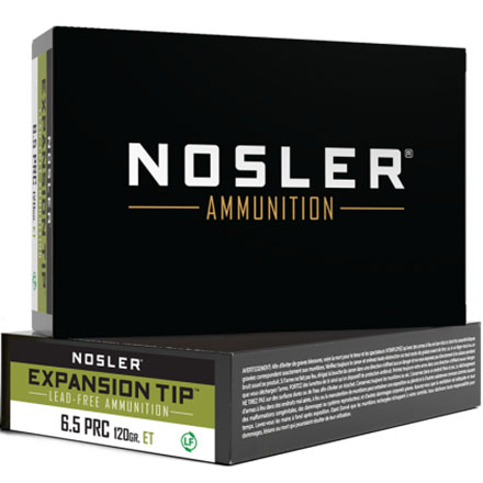 Nosler Expansion Tip 6.5 PRC 120 Grain E-Tip 20 Rounds