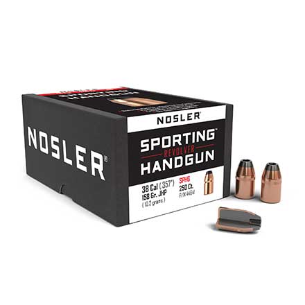 38 Caliber .357 Diameter 158 Grain Jacketed Hollow Point 250 Count