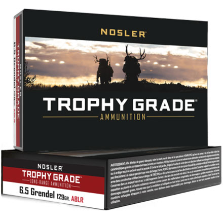 6.5mm Grendel 129 Grain AccuBond Long Range Trophy Grade 20 Rounds