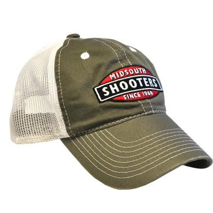 Midsouth Shooters Traditional Hat Olive Green With White Mesh Back