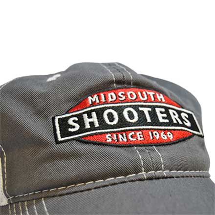 Midsouth Shooters Traditional Hat Charcoal With White Mesh Back