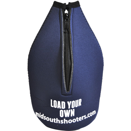 Midsouth Shooters Premium Collapsible Foam 64oz Growler Bottle Zipper Insulator Blue
