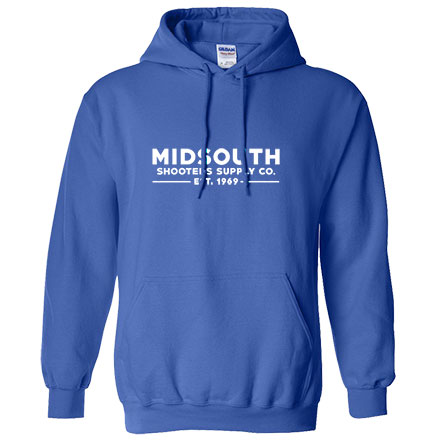 Midsouth Heavy Cotton Long Sleeve Hoodie Pullover With Midsouth Brand Royal Blue (Medium)