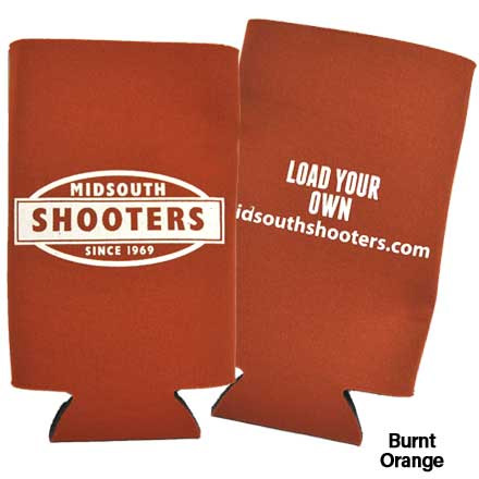 Midsouth Shooters 16oz Tall Boy Single Coozie Burnt Orange