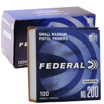 Magnum Small Pistol Primer #200 (1000 Count) by Federal