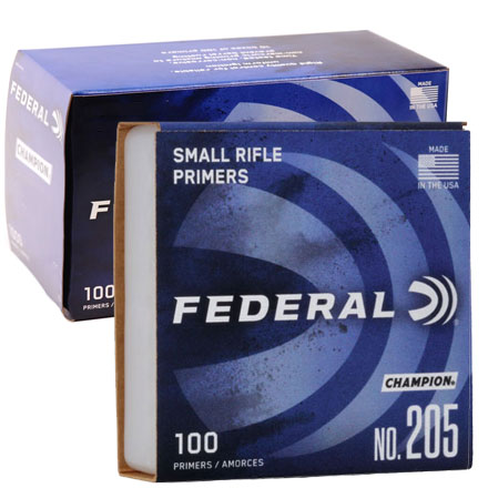 Small Rifle Primer #205 (1000 Count) by Federal