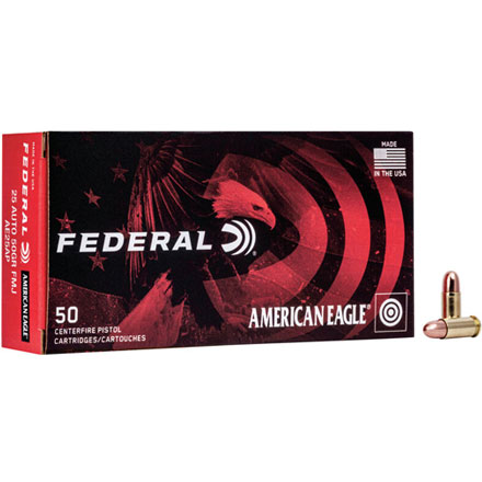 Federal American Eagle 25 ACP 50 Grain Total Metal Jacket 50 Rounds