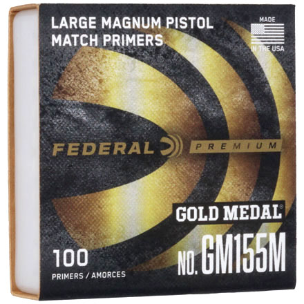 Gold Medal Magnum Large Pistol Match Primer #GM155M 1000 Count