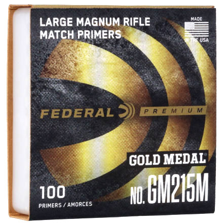 Gold Medal Magnum Large Rifle Match Primer #GM215M 1000 Count