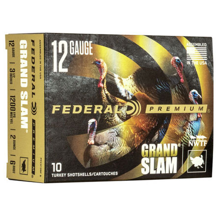 Federal Grand Slam 12 Gauge 3-1/2" 2oz #6 Copper Plated Lead Shot 10 Rounds
