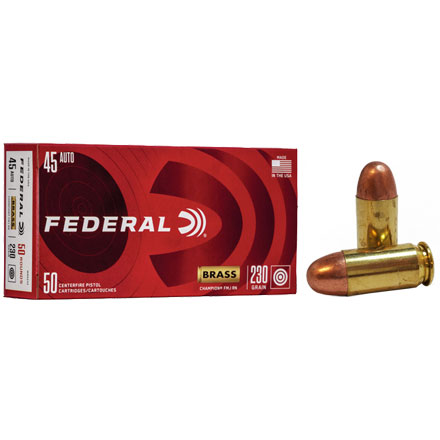 Federal Champion Training 45 Auto 230 Grain Full Metal Jacket 50 Rounds