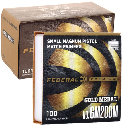 Gold Medal Magnum Small Pistol Match Primer #GM200M (1000 Count)