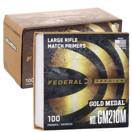 Gold Medal Large Rifle Match Primer #GM210M 1000 Count