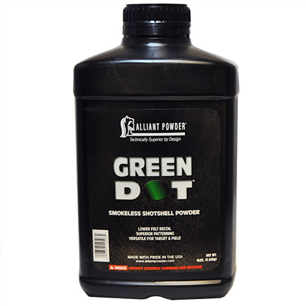 Alliant Green Dot Smokeless Shotshell Powder 8 Lb by Alliant Powder
