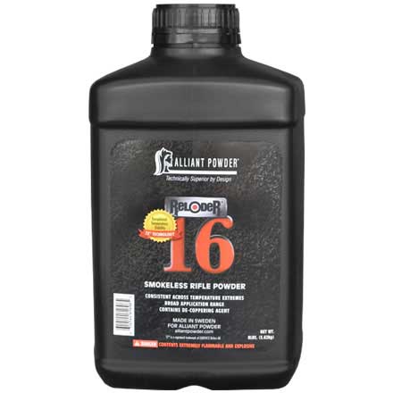 Alliant Reloder 16 Smokeless Rifle Powder 8 Lb by Alliant Powder