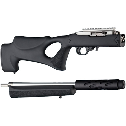 Ruger 10/22 Takedown Thumbhole Rubber Overmolded Stock Standard Barrel Channel Black