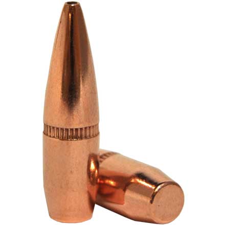 22 Caliber .224 Diameter 62 Grain BTHP With Cannelure  250 Count